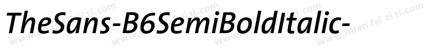 TheSans-B6SemiBoldItalic字体转换