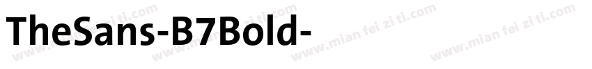 TheSans-B7Bold字体转换