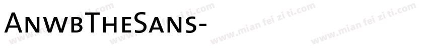 AnwbTheSans字体转换