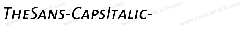 TheSans-CapsItalic字体转换