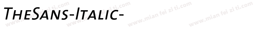 TheSans-Italic字体转换