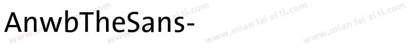 AnwbTheSans字体转换