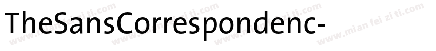 TheSansCorrespondenc字体转换