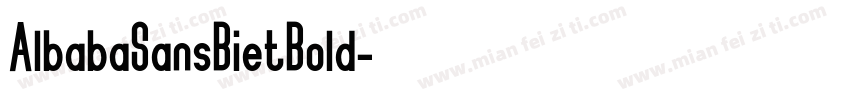 AlbabaSansBietBold字体转换