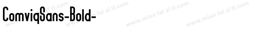 ComviqSans-Bold字体转换