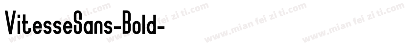 VitesseSans-Bold字体转换