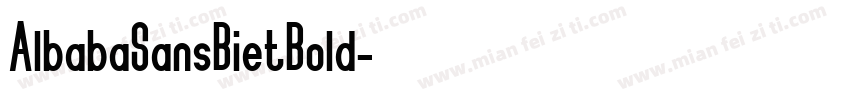 AlbabaSansBietBold字体转换