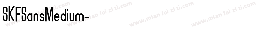 SKFSansMedium字体转换