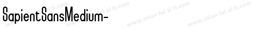 SapientSansMedium字体转换