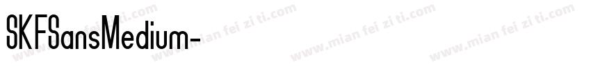 SKFSansMedium字体转换