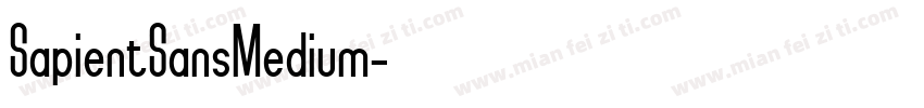 SapientSansMedium字体转换