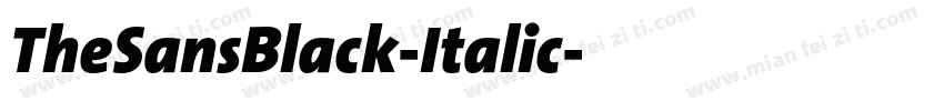 TheSansBlack-Italic字体转换
