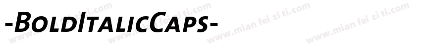-BoldItalicCaps字体转换