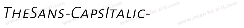 TheSans-CapsItalic字体转换