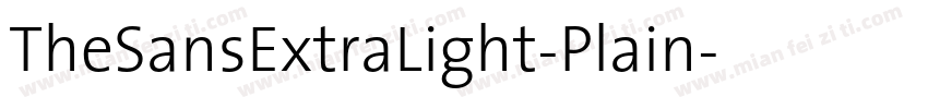 TheSansExtraLight-Plain字体转换