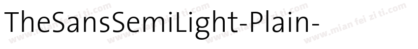 TheSansSemiLight-Plain字体转换