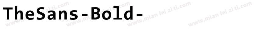 TheSans-Bold字体转换