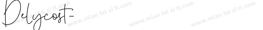 Delycost字体转换
