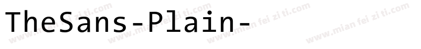 TheSans-Plain字体转换