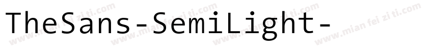 TheSans-SemiLight字体转换