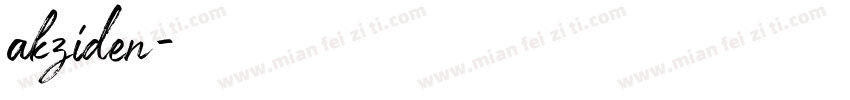akziden字体转换