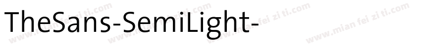 TheSans-SemiLight字体转换