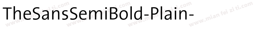 TheSansSemiBold-Plain字体转换