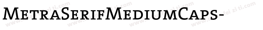 MetraSerifMediumCaps字体转换