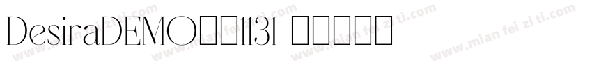 DesiraDEMO奇美1131字体转换