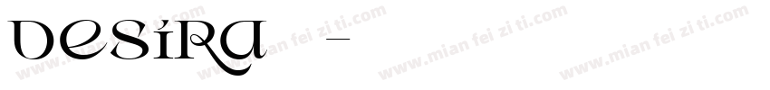 desira字体字体转换