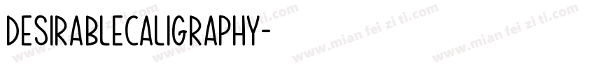 DesirableCaligraphy字体转换