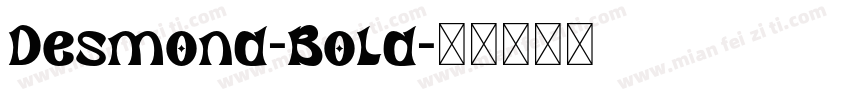 Desmond-Bold字体转换