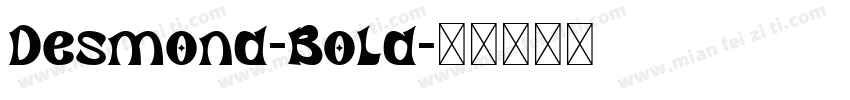 Desmond-Bold字体转换
