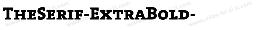 TheSerif-ExtraBold字体转换