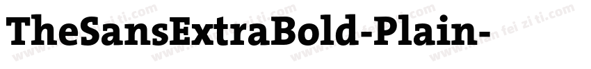 TheSansExtraBold-Plain字体转换
