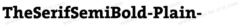 TheSerifSemiBold-Plain字体转换