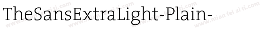 TheSansExtraLight-Plain字体转换