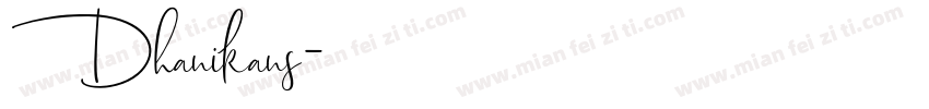 Dhanikans字体转换