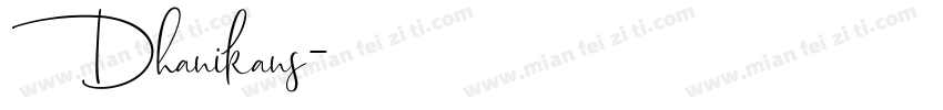 Dhanikans字体转换