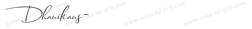 Dhanikans字体转换