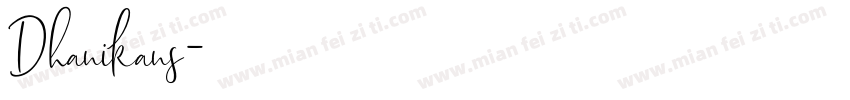 Dhanikans字体转换