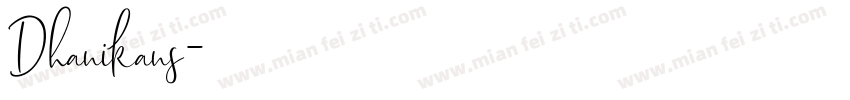 Dhanikans字体转换