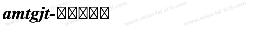 amtgjt字体转换