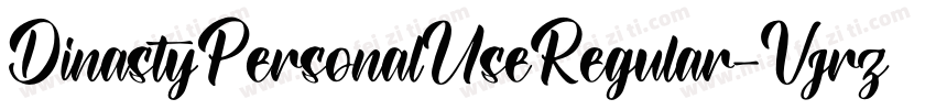 DinastyPersonalUseRegular-Vjrz字体转换