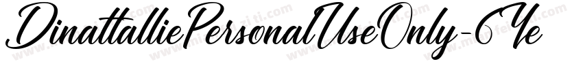 DinattalliePersonalUseOnly-6Ye6D字体转换