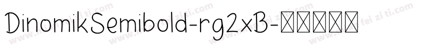 DinomikSemibold-rg2xB字体转换