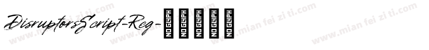 DisruptorsScript-Reg字体转换
