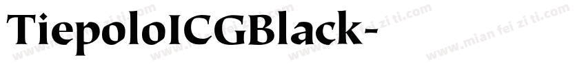 TiepoloICGBlack字体转换