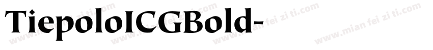 TiepoloICGBold字体转换
