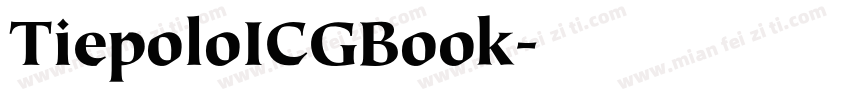 TiepoloICGBook字体转换